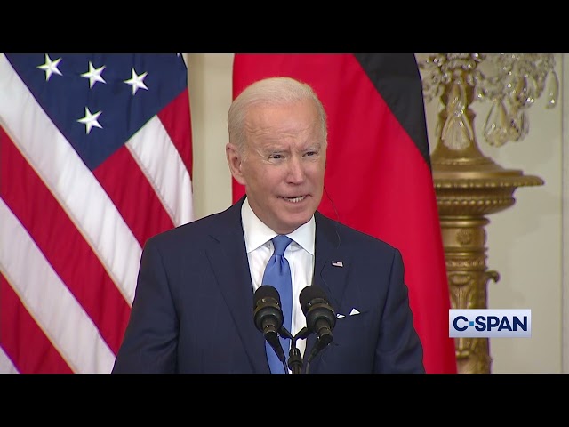 President Biden on Nord Stream 2 Pipeline if Russia Invades Ukraine: "We will bring an end to it."