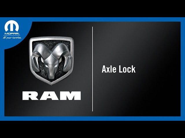 Axle Lock | How To | 2024 Ram 1500 DT