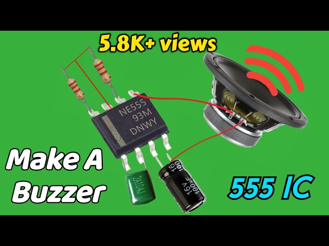 How To Make Buzzer Using 555 Ic || बजर बनाओ घर में ||