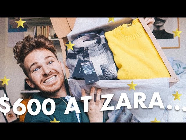 I SPENT $600 AT ZARA?!! - Unboxing + Try On Haul // Imdrewscott