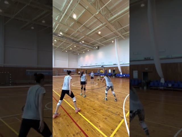 Volleyball Attack Cross Combination Exercise #volleyball #shorts #training #drill #exercise #spike