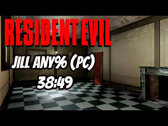 Resident Evil (PC) Jill (1996) Speedrun Bad Ending - 38:49