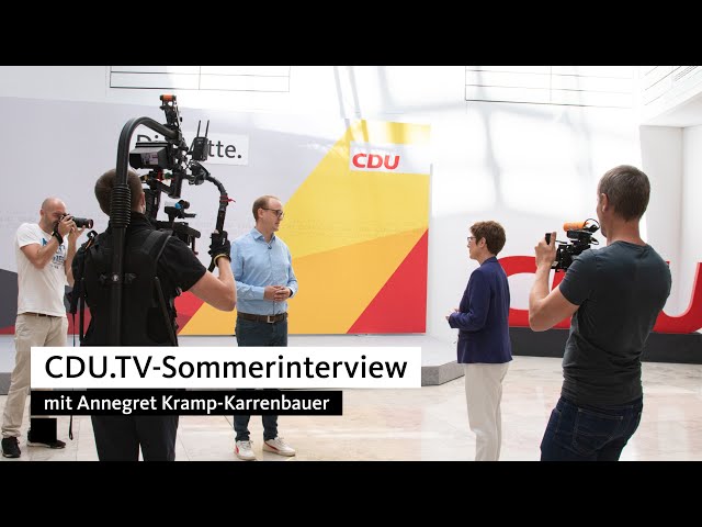 CDU-TV-Sommerinterview mit Annegret Kramp-Karrenbauer