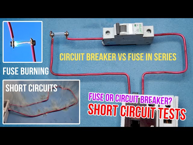 Circuit Breaker vs Fuse (Short Circuit Tests)