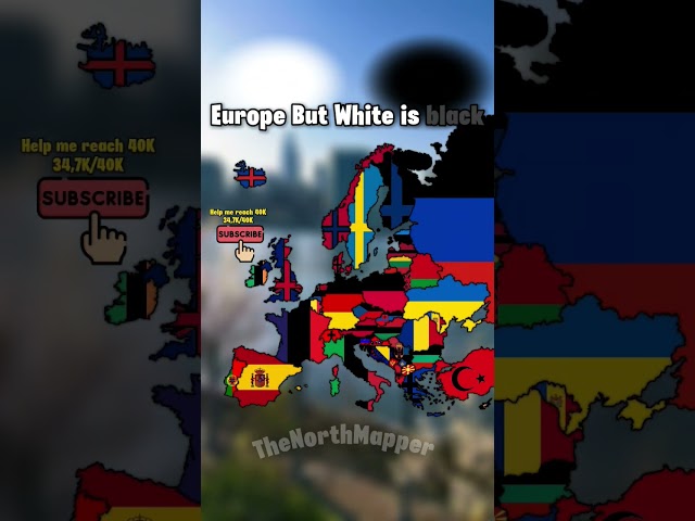 Europe but White is Black #music #hiphop #song #map #europe #mapping #geography #mapper #viral