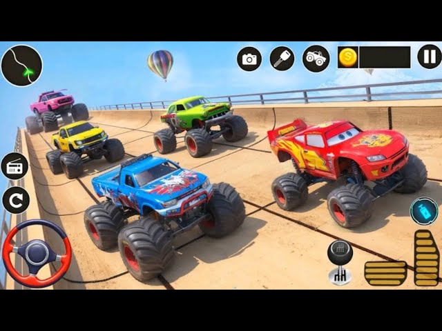 Real Monster Trucks Demolition Derby - Extreme Mega Ramp Car Racing 3D - Android Gameplay #2
