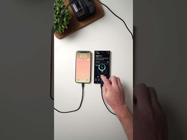 Samsung Galaxy S24 Ultra versus iPhone 15 Pro Max charging test