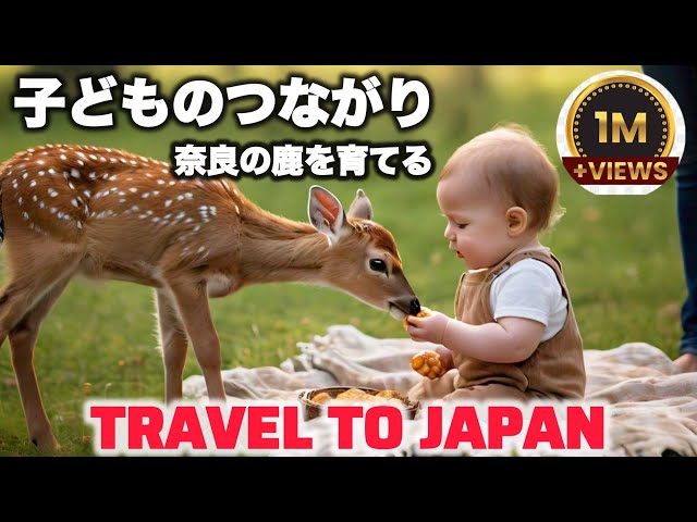 [外国人観光客] 自然との調和：奈良の鹿への子どもからの贈り物 | nara deer | 外国人 日本食 | 奈良公園 | 外国人 | 日本食 外国人 | travel to japan