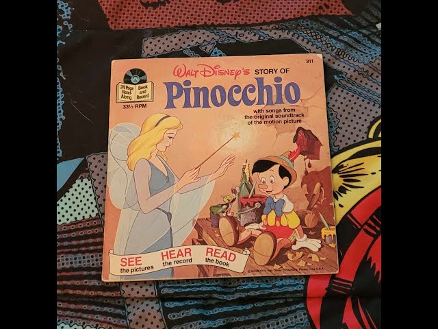 episode 743 disney Pinocchio 1977 uncut book on record