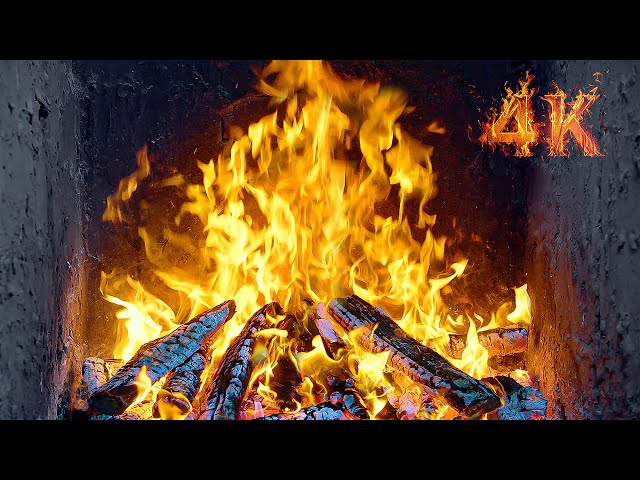 Perfect Fireplace for Relaxation🔥Fireplace 4K UHD 3 Hours & Crackling Fire Sounds🔥Fireplace Ambience