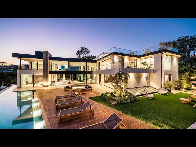 Newly Completed $25,950,000 Beverly Hills Modern Mansion | Luxury Houses
