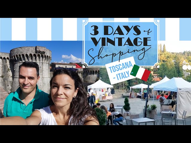 3 days of VINTAGE SHOPPING in ITALY - Huge vintage stores and flea markets in Tuscany