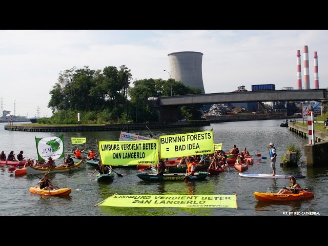 At Gaia's Pace: Greenpeace actie tegen biomassa centrale Langerlo