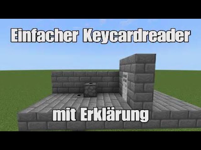 Einfacher Keycardreader mit Erklärung | Minecraft Tutorial Bix