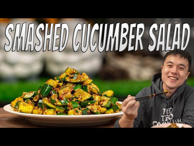 How To Make Chinese Garlic Cucumber Salad (Pickles) l Sichuan Style Smashed Cucumber Salad Recipe