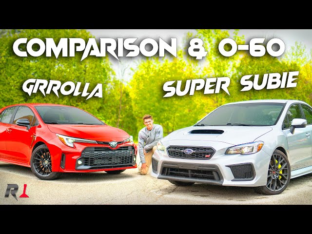 2023 Toyota GR Corolla vs Subaru WRX STI / The Boss Fight