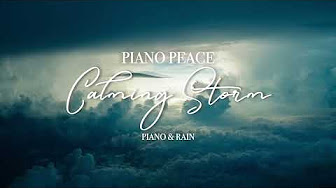 Thunder Storm & Rain Sounds With Piano - Relaxing & Sleeping With Nature Raining Down