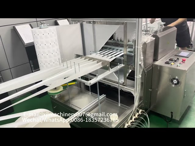 JL-S260 6 Lanes Alcohol Cotton Sheet Machine/Packing Machine For Alcohol Prep Pad