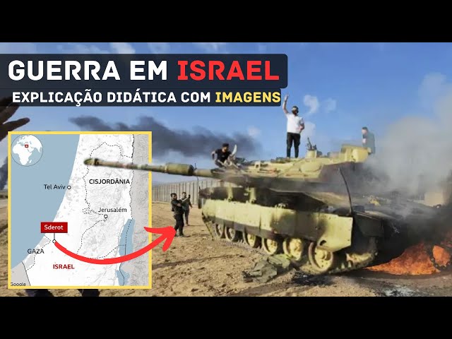 Motivo da guerra entre Israel e o Hamas | Mapa da PALESTINA e ISRAEL | Origens do conflito