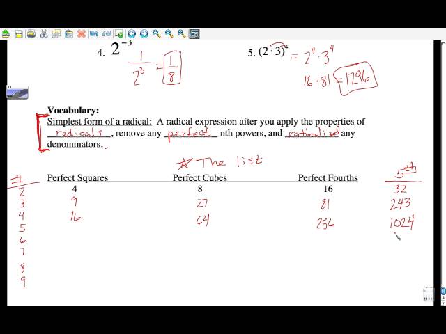 7.2 Fractional Exponents