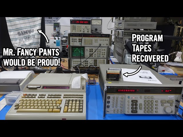 HP 9825 Repair Part 15: Running original HP test equipment checkout software