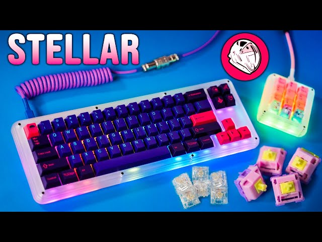 Space Stellar65! Stacked Acrylic Keyboard Review (c3 Banana Split Switches)