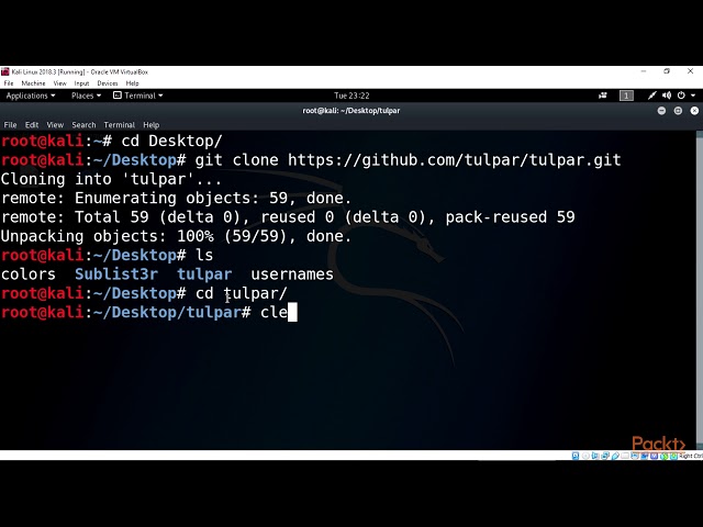 Practical Web App Pentesting with Kali Linux:   Tulpar Web Vulnerability Scanner  | packtpub.com