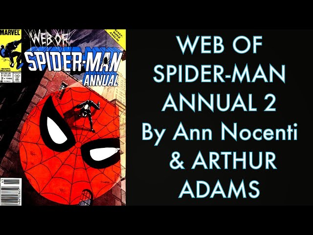 WEB OF SPIDER-MAN ANNUAL 2- AMAZING ART ADAMS ART!