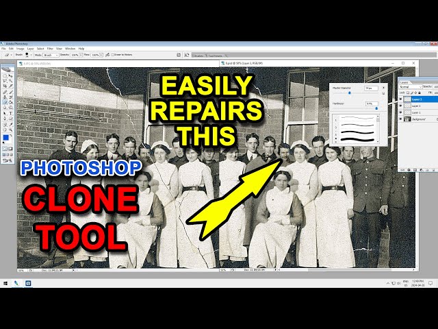 Professional tips to use the clone tool to remove damage and retouch photos