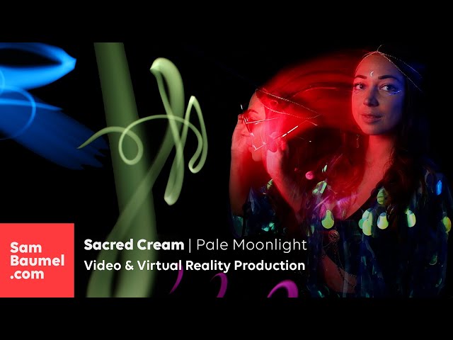 Sacred Cream | Pale Moonlight | Light Painting Music Video | Virtual Reality VR180 | Canon EOS VR