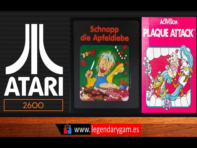 Schnapp die Apfeldiebe - (1983) - Plaque Attack -  Atari 2600 - Atari VCS - Quelle Versand