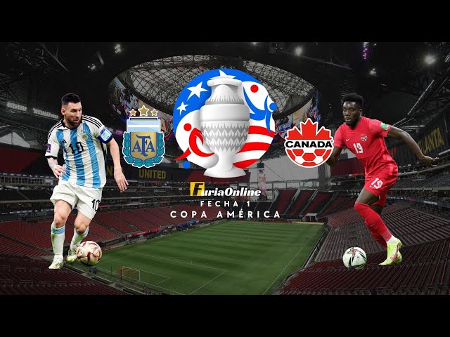 EN VIVO - ARGENTINA vs CANADÁ - COPA AMÉRICA - FECHA 01 - PARTIDO INAUGURAL