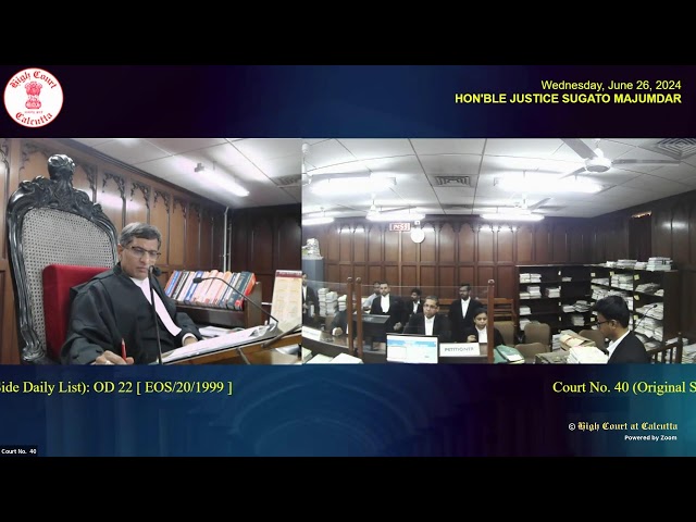 26 June 2024 | Court Room No. 40 | Live Streaming of the Court proceedings.