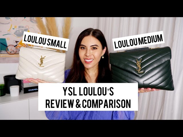 SAINT LAURENT LOULOU SMALL VS MEDIUM REVIEW,COMPARISON & MODSHOTS