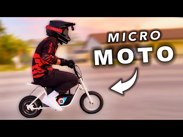 MICRO MOTO Electric Mini Bike // Upgraded Razor Rambler Test & Review