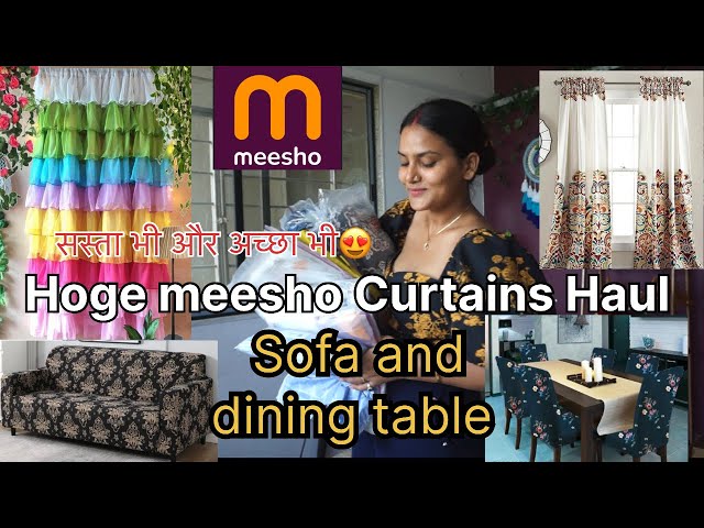 Huge home and kitchen must have products from meesho|  Meesho Curtains I Curtain haul meesho 😍