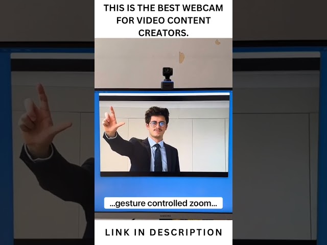 THE BEST WEBCAM FOR VID - CONTENT CREATORS.   Insta360 Link:  https://amzn.to/3C2sS3G. #shorts