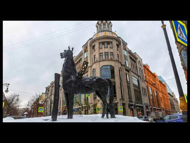 ⁴ᴷ St Petersburg Russia Walking Tour Bolshaya Konyushennaya street