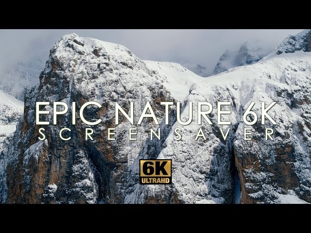 EPIC NATURE SCREENSAVER | 6K UHD Drone Video | Le Alpi e le Dolomiti | Mountains of Europe