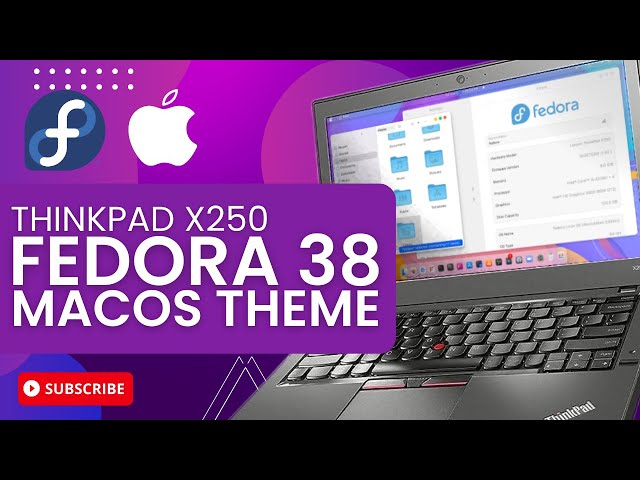 Fedora 38 Gnome with macOS Monterey Theme