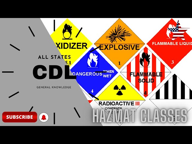 D.O.T Hazardous Material Classification
