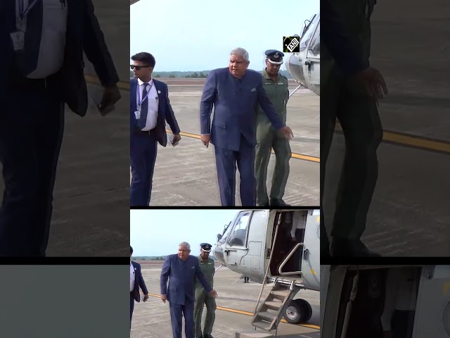 Vice-President Jagdeep Dhankhar leaves for Ezhimala Naval Academy in Kerala