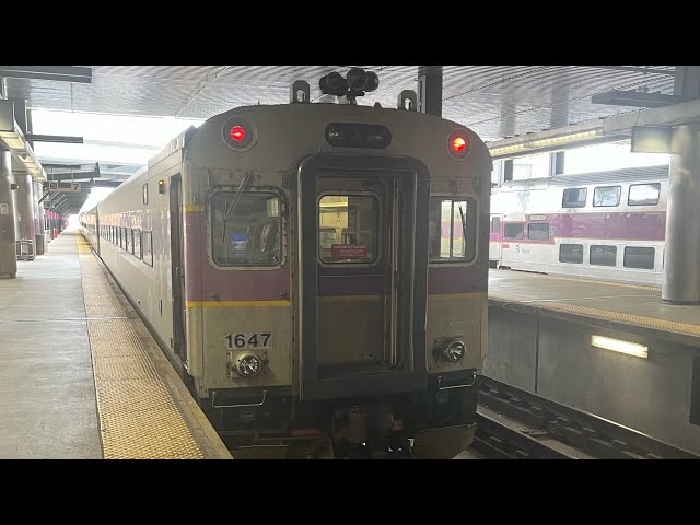 Riding MBTA Commuter Rail Fitchburg line from Wachusett to North station on April 21, 2024