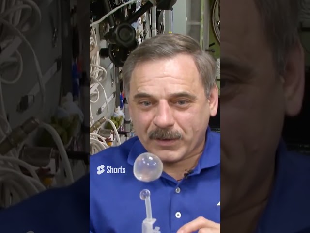 How Water Behaves In Zero Gravity #shorts #space
