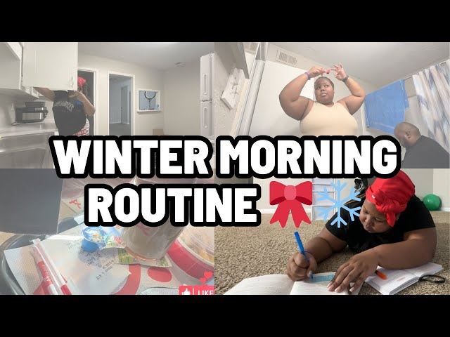 *THAT GIRL* 7am winter morning routine 🎀❄️🎧cozy & productive