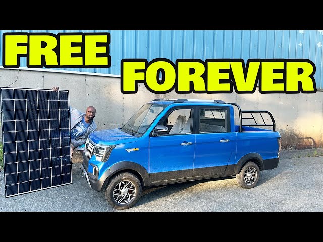We Built a $3100 Solar Powered Electric Mini Truck with FREE charging for life