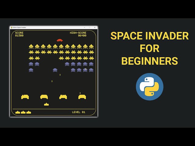 Python Space Invaders Game Tutorial with Pygame  - Beginner Tutorial (OOP)