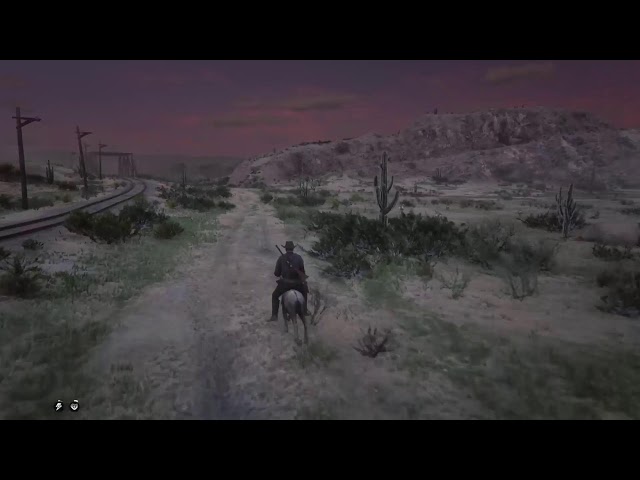 Red Dead Online - Riding across the entire map on a donkey