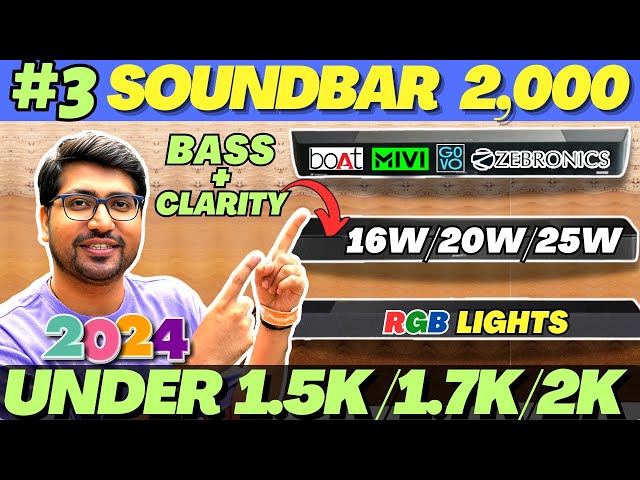 Best Soundbar Under 2000🔥Best Soundbar In India 2024🔥Best Soundbar 2024🔥Best Budget Soundbar 2024