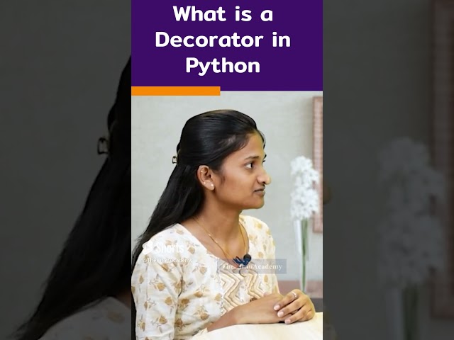 Python Interview Question | What Is a Decorator In Python? | #shorts #kiransir #pythonqestion